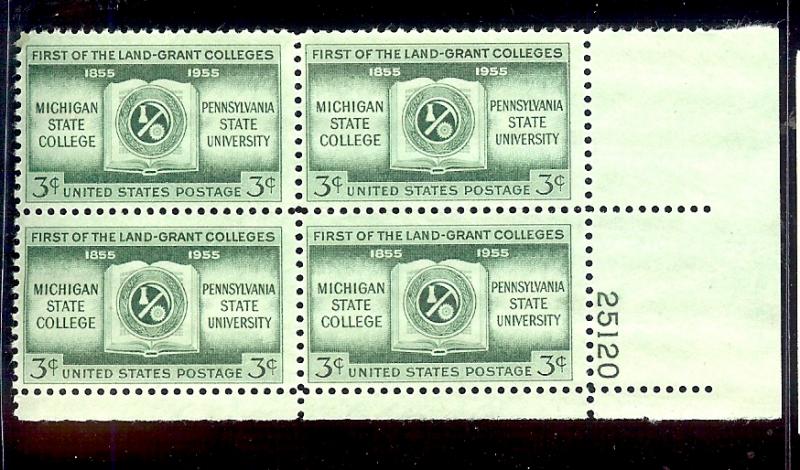 1955 - U.S. # 1065 - Block of 4 - Mint VF/NH