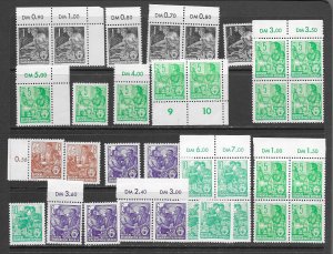 DDR 155-64,66-71 MNH stock of this set, f-vf 2019 CV$ 247.00