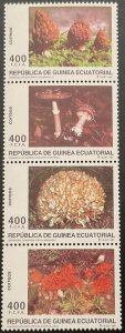 1997 EQUATORIAL GUINEA. Mycology. Series 4 Striped Values. Ed #233/6. MNH-