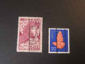 Japan 1955 Sc 609,1387 set(2) FU