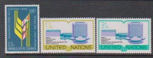 United Nations 274-7 1976 2 issues cpl MNH