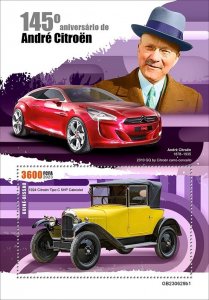 2025 12 - GUINEA BISSAU- ANDRE CITROEN 145TH I             1V    MNH **