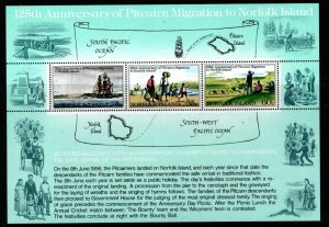 NORFOLK ISLAND SGMS261 1981 ANNIV OF PITCAIRN ISLANDERS MIGRATION TO NORFOLK MNH