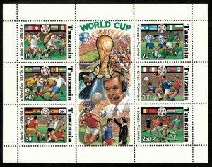 Tanzania 2000 - 1994 USA World Cup - Sheet of 6v - Scott 1174-I - MNH