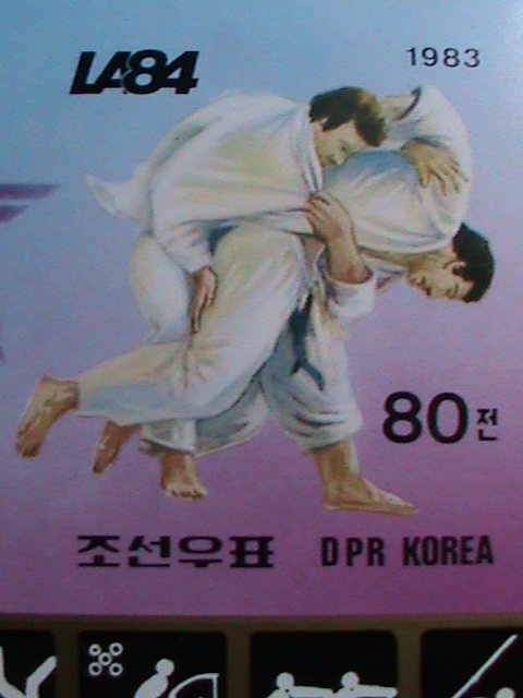 ​KOREA STAMP:1983- SC#2341 -OLYMPIC LA'84- JUDO-MNH IMPERF:RARE S/S SHEET.