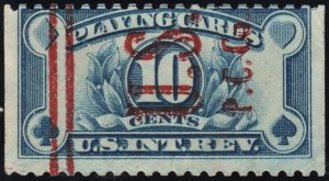 SC#RF23 10¢ Playing Card Stamp: Precancel U.S.P.C.Co. (1929) Used