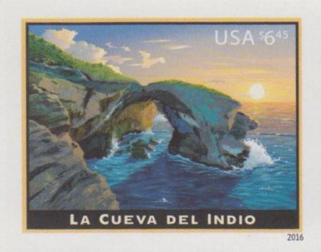 US 5040a Modern Imperf La Cueva Del Indio Single