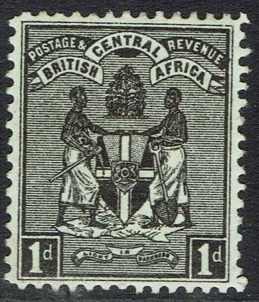 BRITISH CENTRAL AFRICA 1895 ARMS 1D NO WMK 