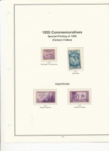 MINT USA STAMPS MOUNTED ON AMERICAN HEIRLOOM HINGELESS PAGES  (173)