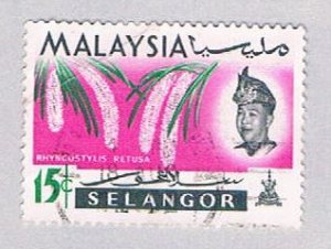 Malaysia Selangor 126 Used Flowers (BP2516)