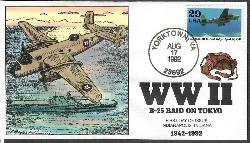 US Collins FDC SC#2697 a-j WWII 