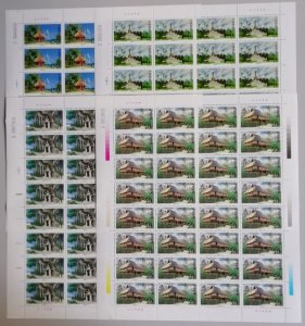 China Dai Architecture 4v Full Sheets 32 sets 1998 MNH SC#2855-2858