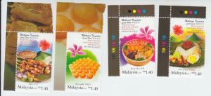2014 Malaysia Local Food (4) (Scott 1510-13) MNH