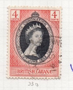 British KUT 1953 QEII Coronation Early Issue Fine Used 4c. NW-206579