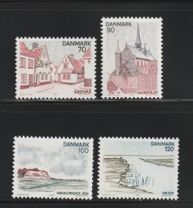 Denmark 576-579 Set MNH Buildings (B)