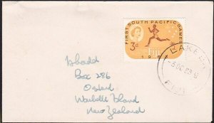 FIJI 1963 cover to NZ ex LAKEBA............................................B2505