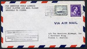 Belgium 1946 Pan American Airways First Clipper Air Mail ...