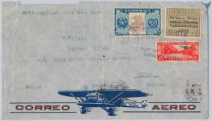 47942 -- GUATEMALA - POSTAL HISTORY - AIRMAIL COVER to SWITZERLAND 1939