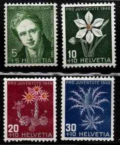 Switzerland Scott B158-B161 MNH** 1946 semipostal set CV$7.75