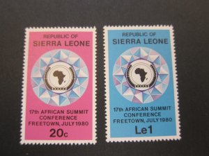 Sierra Leone 1980 Sc 485-6 set MH