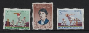 New Zealand  #B77-B79  MNH  1969  children`s health camps