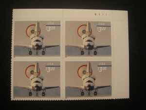 Scott 3261, $3.20 Shuttle Landing, PB4 #B1111 UR, MNH Priority Beauty