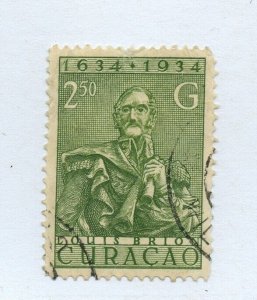 ?#126 CURACAO, nice center & cancel, ink on back, used   see scan Cat $48 Stamp