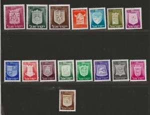 ISRAEL SC# 276-91   FVF/MNH