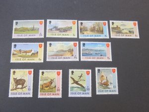 Isle Of Man 1973 Sc 16,19-27 MNH