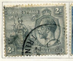 TRINIDAD & TOBAGO;  1922 early GV issue fine used 2d.