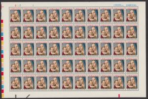 US #2514   Madonna and Child   Full sheet of 50  MNH