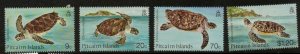 PITCAIRN ISLANDS SG281/4 1986 TURTLES  MNH