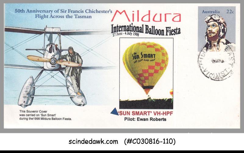 AUSTRALIA - 1998 MILDERA INTERNATIONAL BALOON FIESTA SPECIAL COVER WITH SPEICAL