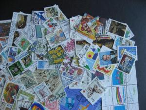 Finland 160 different used stamps, and 4 souvenir sheets 1980s and 1990s era