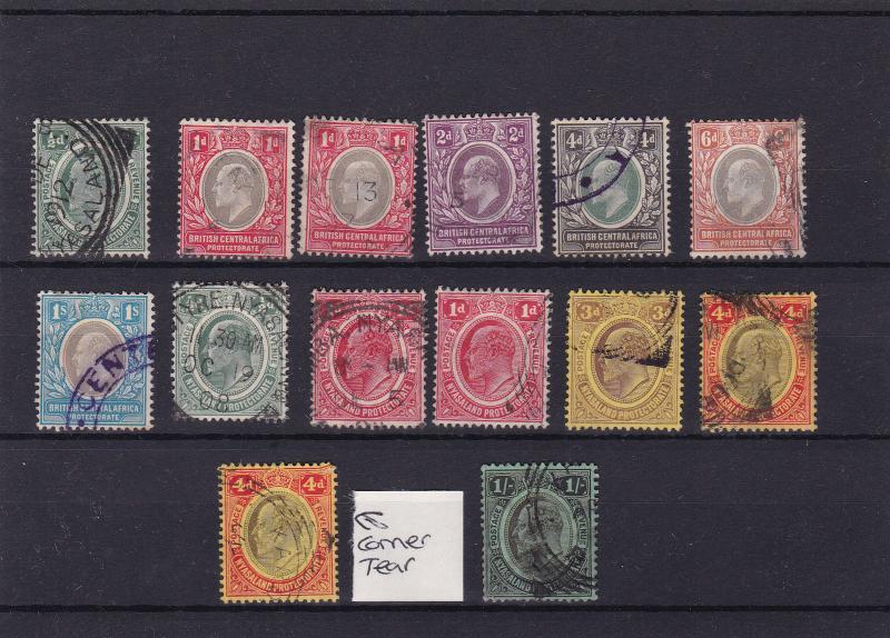 central africa nyasaland 1903 - 08  stamps ref r15154