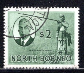 North Borneo  #256 Used VF,  CV $20.00 ....   4450117