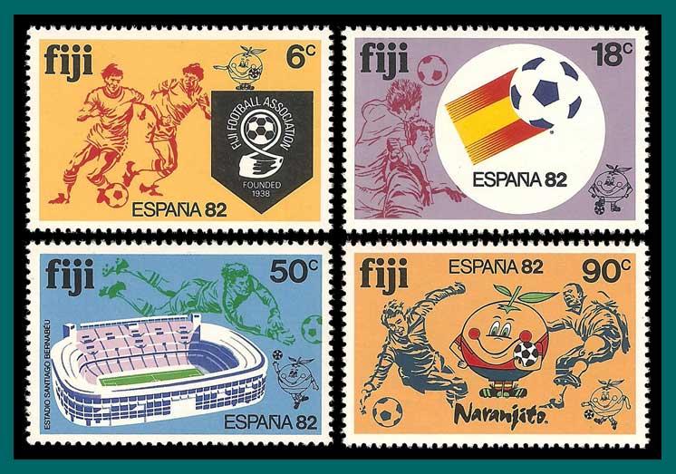 Fiji 1982 World Cup Football, MNH  466-469,SG636-SG639