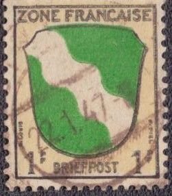 Germany -French Occupation 1945 -  4N1 Used