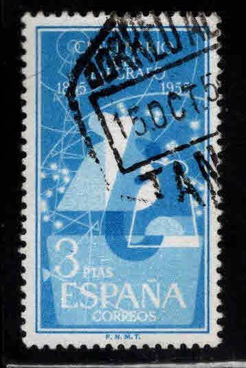 SPAIN Scott 841 Used 1955 Telegraph set top value