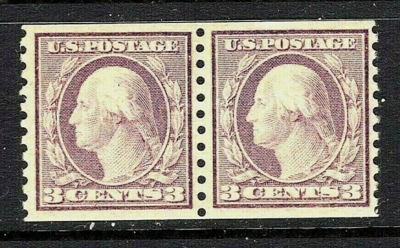 [ST]  1917 US #493 Mint-VLH ~ Coil Pair [Perf 10 Vertically] Type I