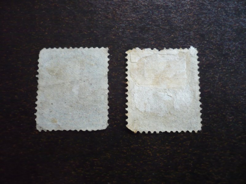 Stamps - Canada - Scott# 28, 30b - Used Part Set of 2 Stamps