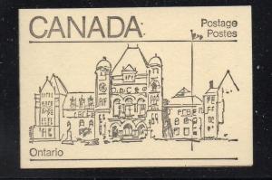 Canada Sc 940,944,945 1982  cpl booklet  USC#BK82  mint NH Ontario cover