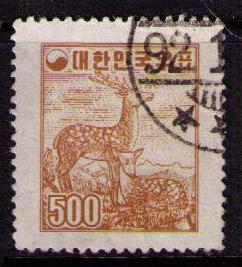 KOREA Sc# 281 USED FVF Sika Deer 
