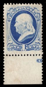 MOMEN: US STAMPS #156 MINT OG VLH LOT #89811*