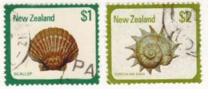 New Zealand #696-97 used $1,$2 shells