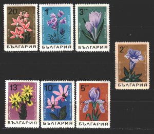 Bulgaria. 1968. 1791-97. Flowers, flora. MVLH.