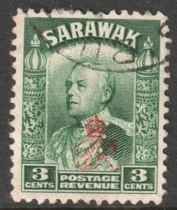 Sarawak Scott 161 - SG152, 1947 GviR Crown Colony 3c used