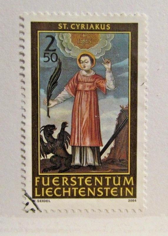 LIECHTENSTEIN Sc #1285 Θ used, cultural postage stamp. fine + 