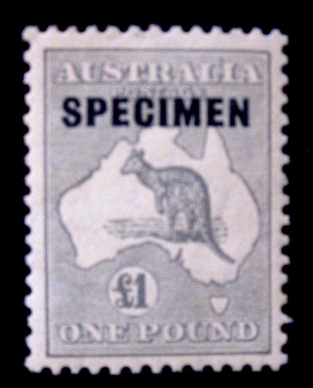 AUSTRALIA - SCOTT# 128 - 'SPECIMEN' - MNH - CAT VAL $350.00