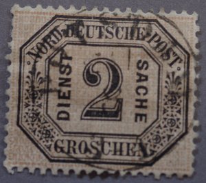 North German Confederation #O5 FN Used Light Cancel